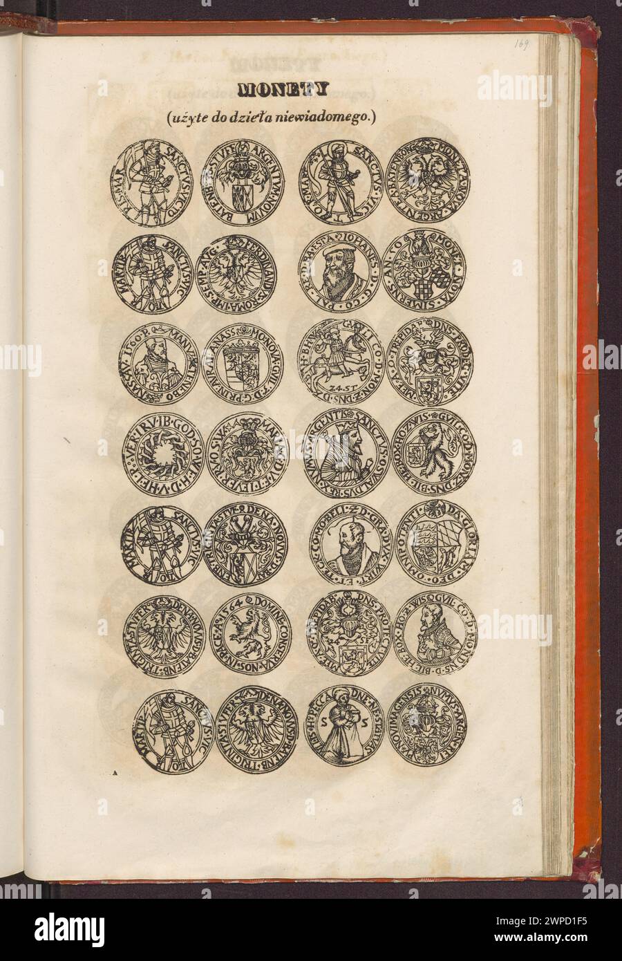 Engravings by Ludwik Kosicki from 1840 depicting 28 coins with detailed ...