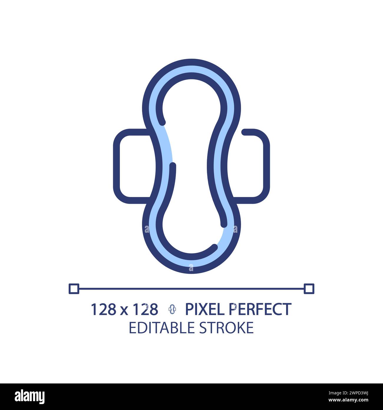 Menstrual pad RGB color icon Stock Vector Image & Art Alamy