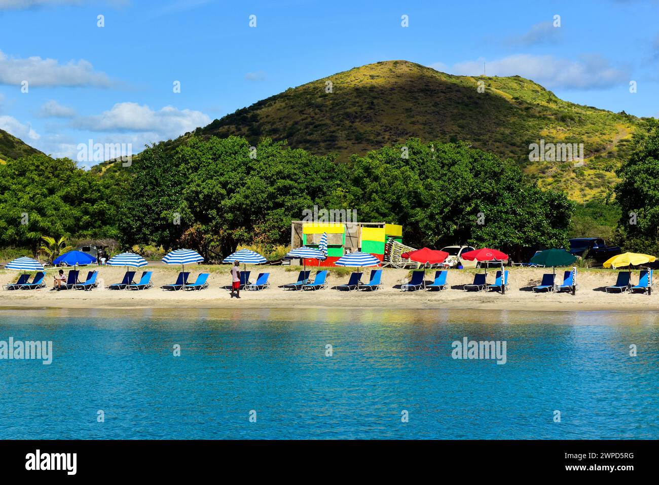 Caribbean secluded beach Stock Photo