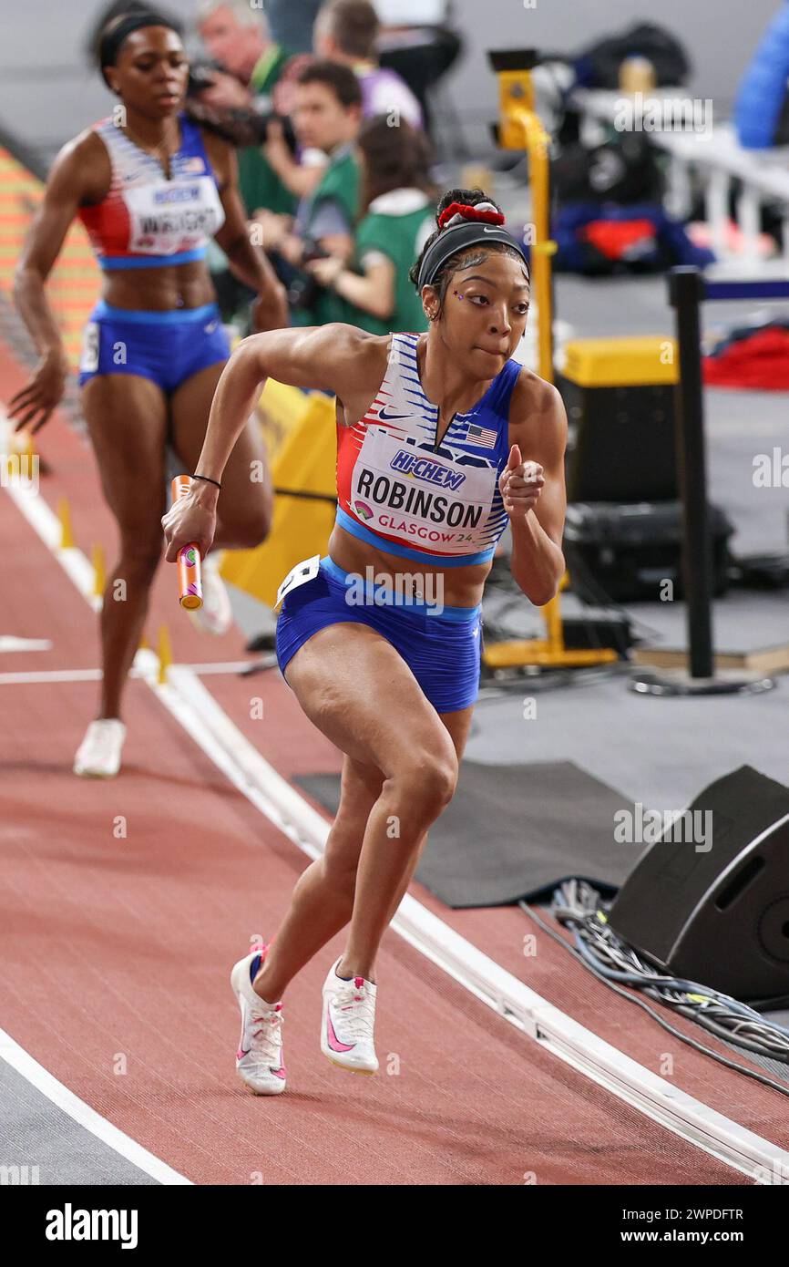Na'Asha Robinson (USA, 4x400 Metres Relay) during the 2024 World
