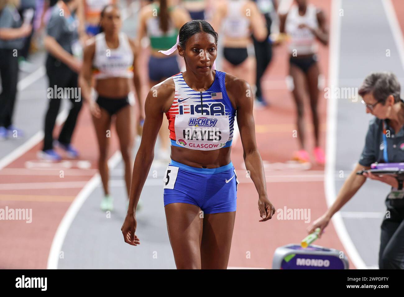 Quanera Hayes (USA, 4x400 Metres Relay) during the 2024 World Athletics