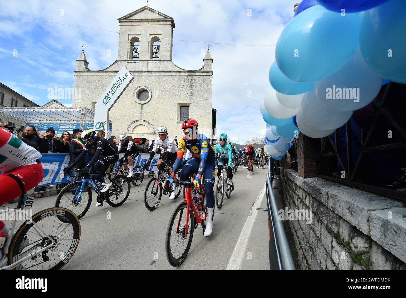 Italia. 07th Mar, 2024. The start of of the 59th TirrenoAdriatico 2024