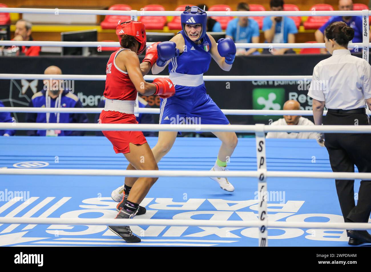 Angela Carini and Camilo Bravo Camila Gabriela during Boxing Road to