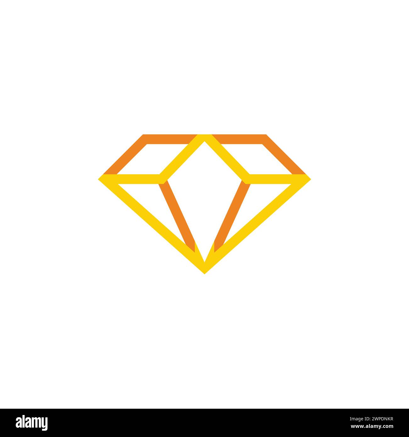 ribbon 3d flat golden diamond icon vector Stock Vector Image & Art - Alamy