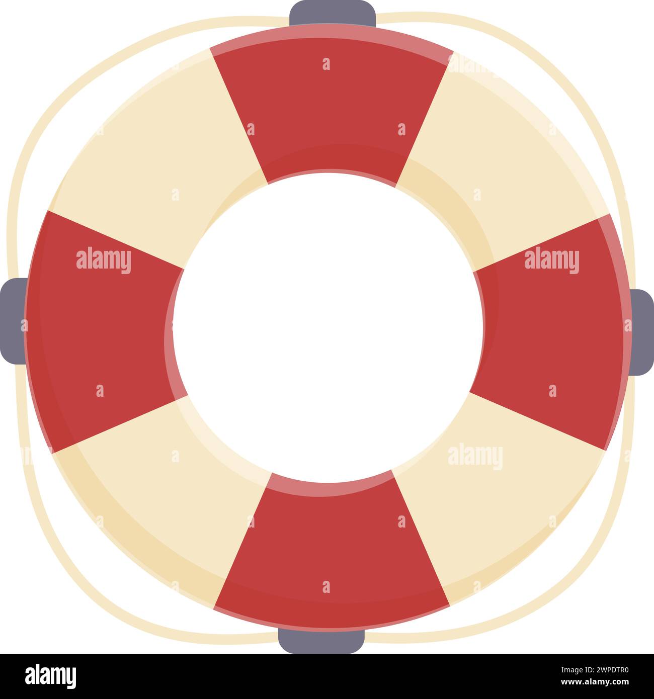 Marine life buoy icon cartoon vector. Ocean fishing security. Maritime vessel Stock Vector