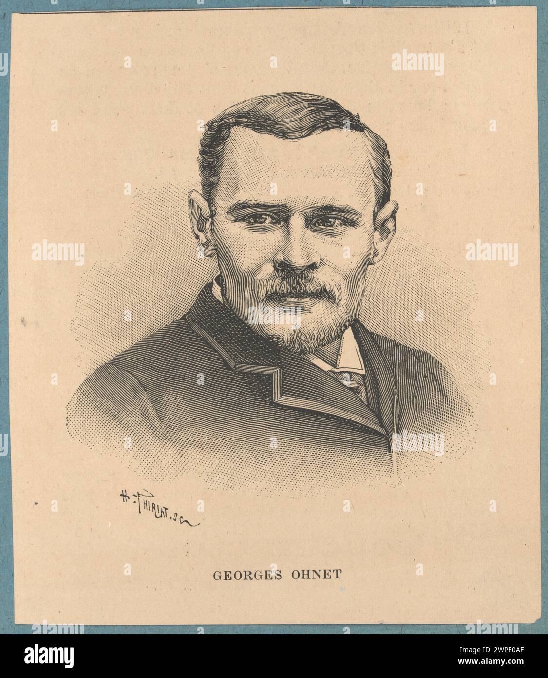Portrait of Georges Ohnet; Thiriat, Henri (1843-1926); 1885-1897 (1885-00-00-1897-00-00); Stock Photo