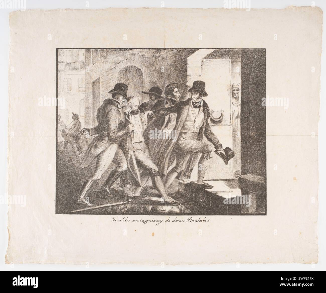 Fualdes pressed to the Bankala's house;  around 1818 (1817-00-00-1820-00-00); Stock Photo