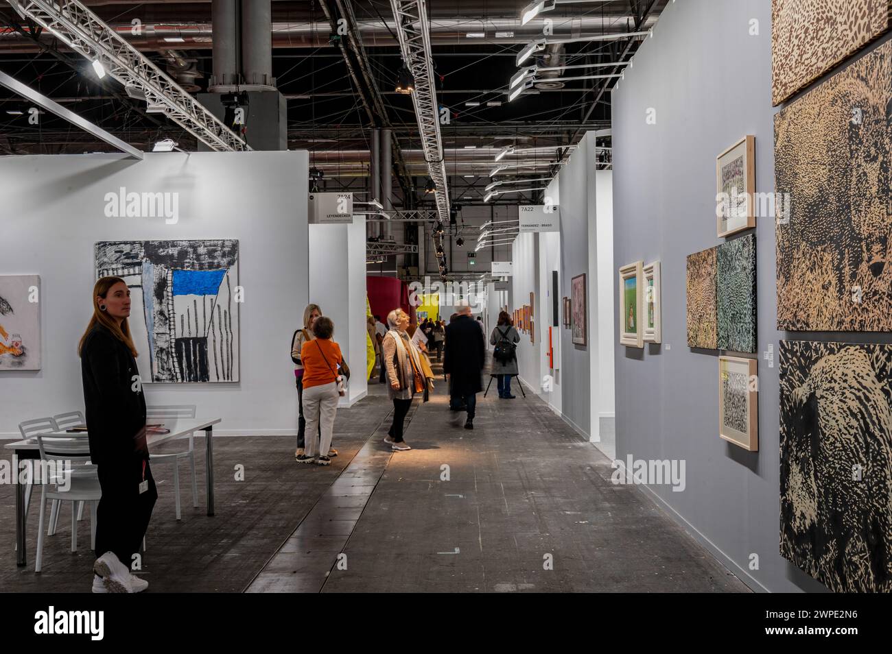 Madrid, Spain. 06th Mar, 2024. Interior view of the ARCO International