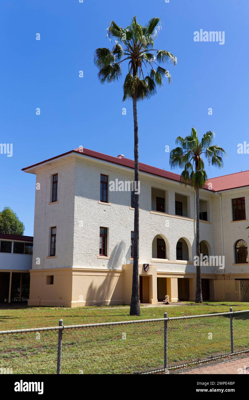 Former State School (1937) now the Roma Government Complex on Bungil Street Roma Queensland Australia Stock Photo