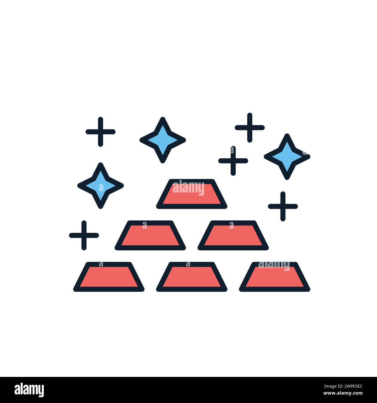 Gold related vector icon Stock Vector