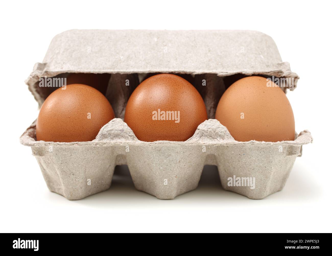 Egg collection isolated on white background Stock Photo