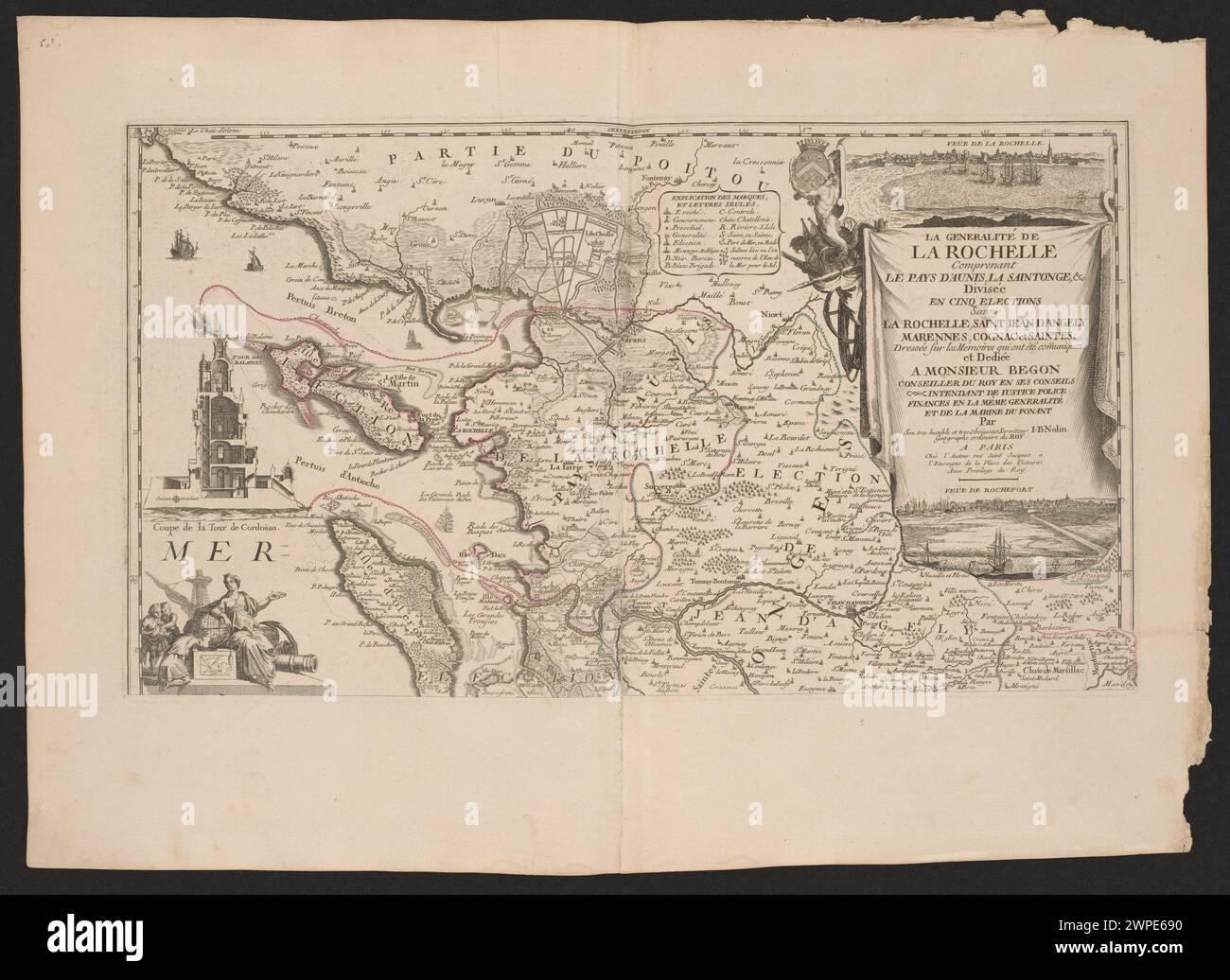 Generalities Map Map of la rochelle hi-res stock photography and images - Alamy