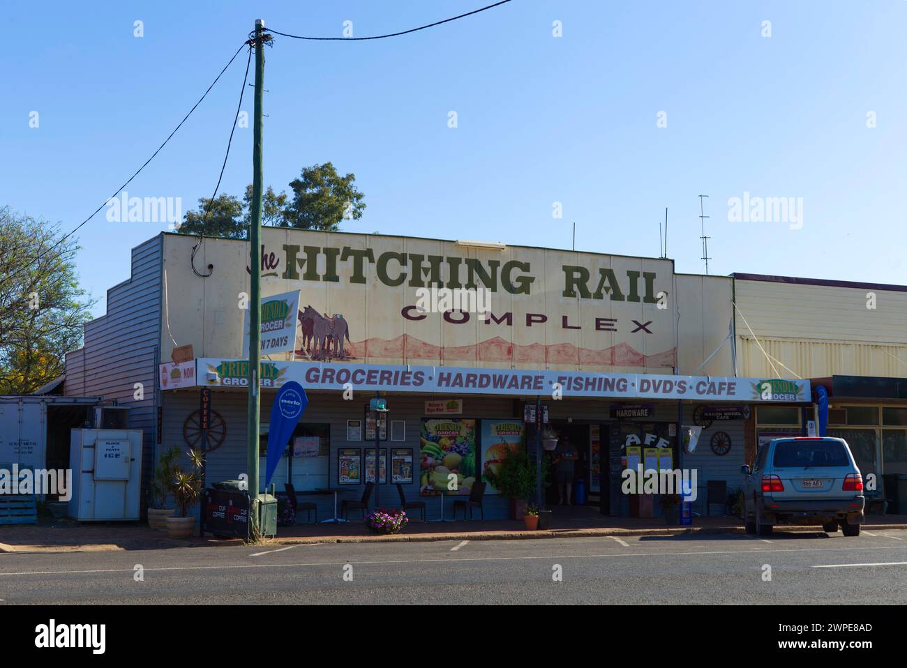 Hitching Rail Complex Surat Queensland Australia Stock Photo