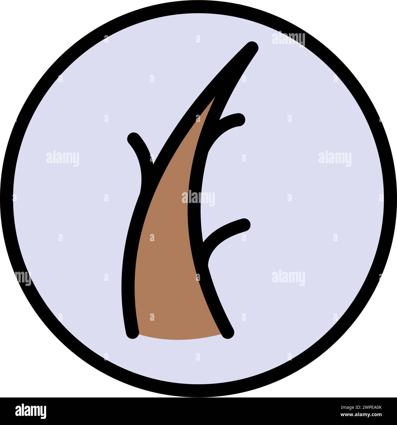 Hair Split Ends Color Icon. Flake Hair Bulb Problem Icon. Damage ...