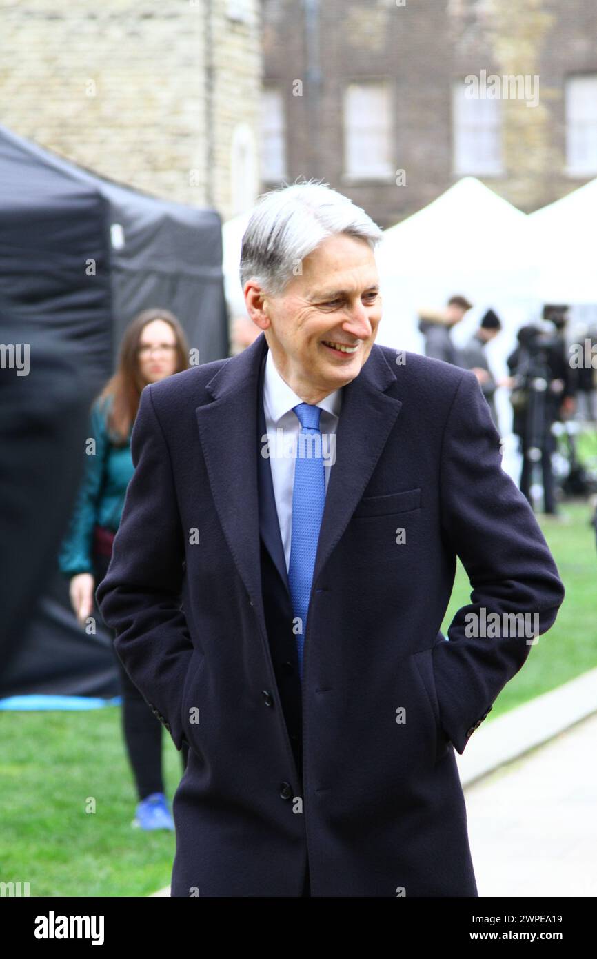 Philip Hammond College Green on Budget day 2024 Stock Photo Alamy