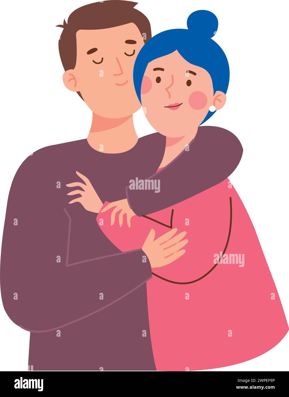 couple kissing happy Stock Vector Image & Art - Alamy