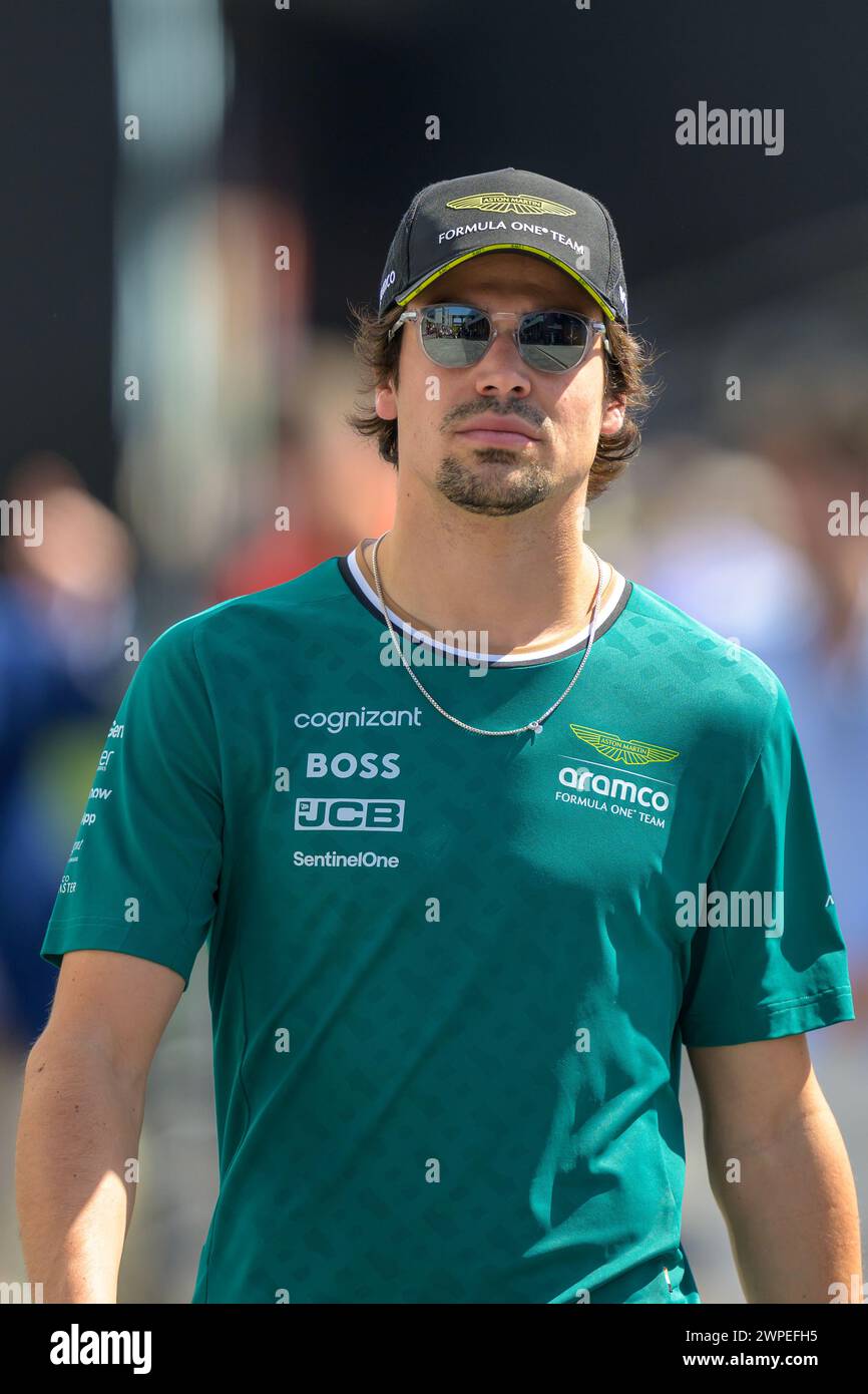 Jeddah, Saudi Arabia. 7th March 2024. Lance Stroll of Aston Martin