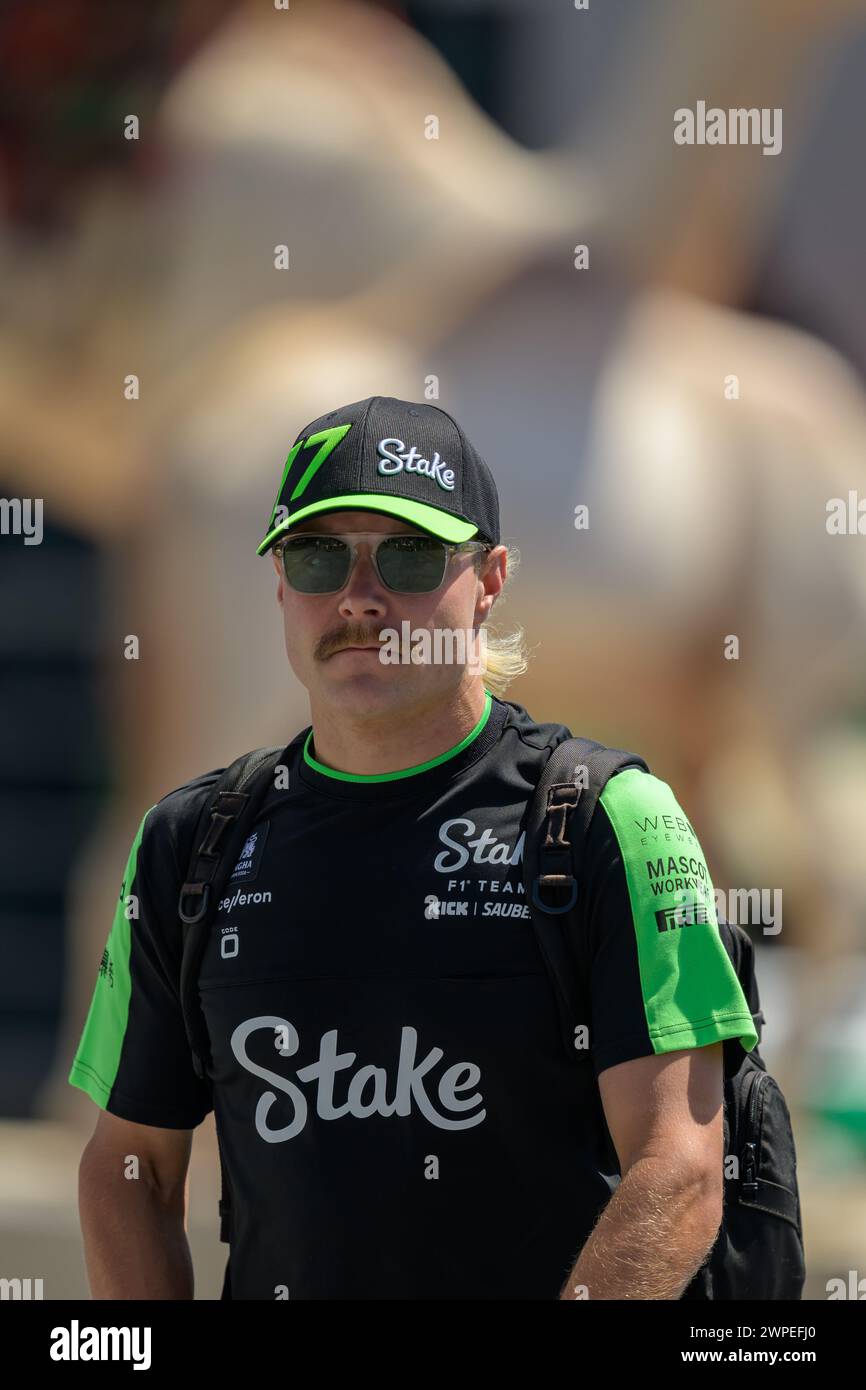Jeddah, Saudi Arabia. 7th March 2024. Valtteri Bottas of Stake F1 Team
