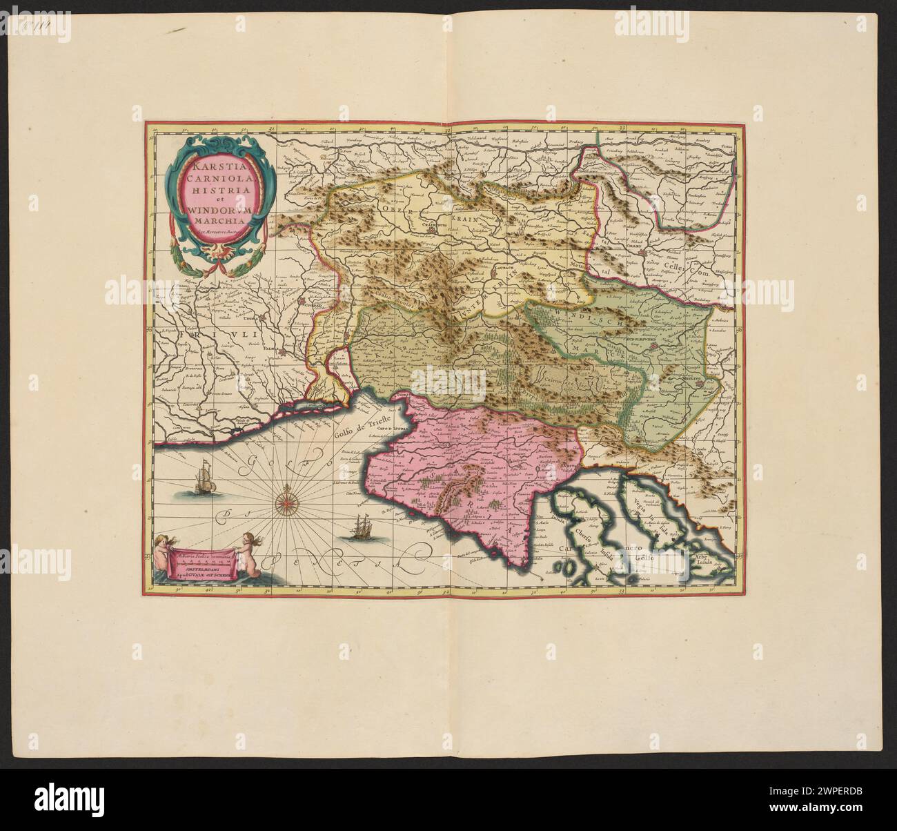 This 1711 map by Schenck, Valck, and Janssonius depicts the regions of ...