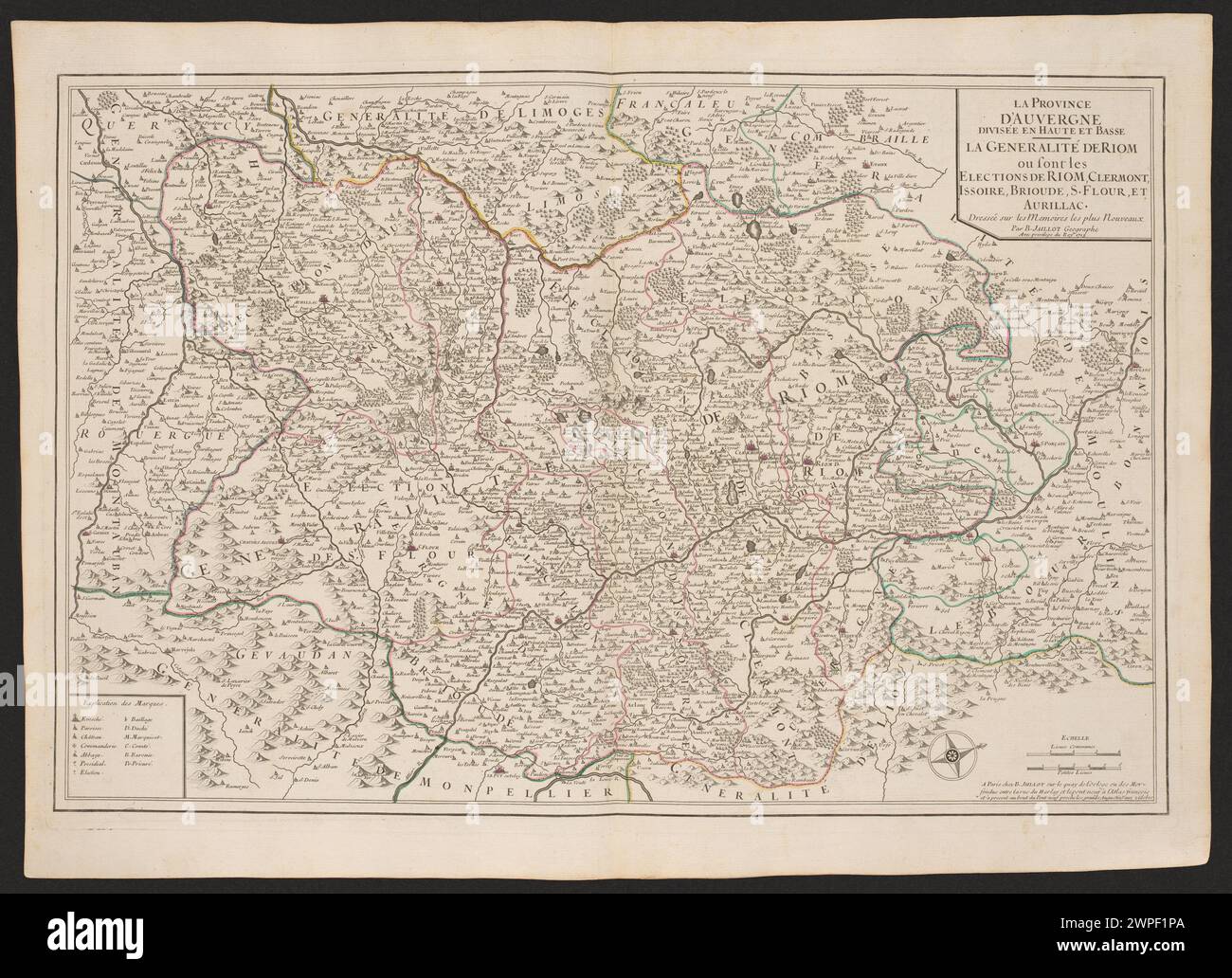 Generalities Map Map of riom hi-res stock photography and images - Alamy