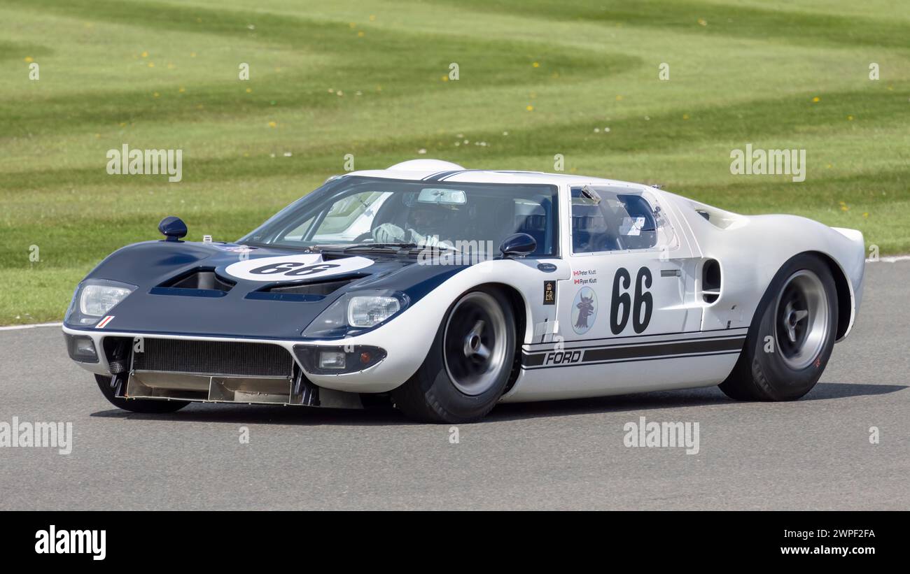 Peter Klutt in his 1964 Ford GT40 Prototype during the Gurney Cup race