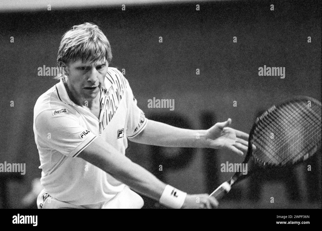 BORIS BECKER Germany tennis player in Stockholm Open Stock Photo