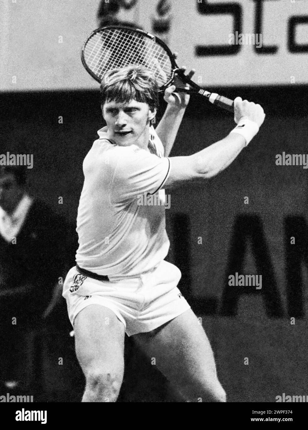 BORIS BECKER Germany tennis player in Stockholm Open Stock Photo