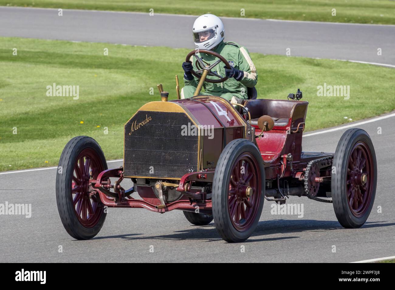 Archie Collings in his 1903 Mercedes 60HP during the S.F. Edge Trophy ...