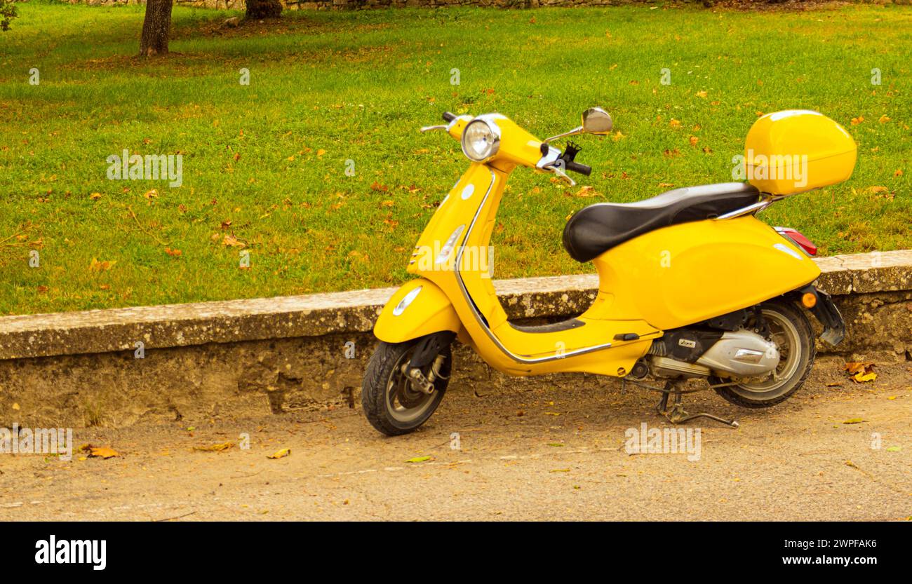 Yellow colour scooty cheap