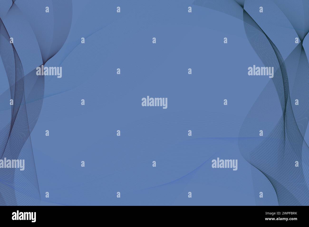 Futuristic wave background. Abstract dark blue lines on blue background. Line art. Colorful wave with lines. Creation with blending tool. Stock Photo