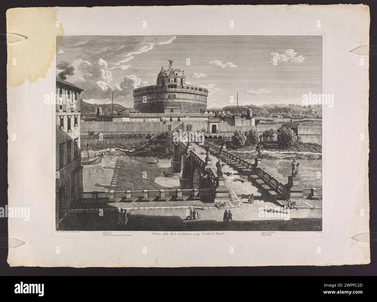Castle Complicated Rome Depiction of Castel Sant'Angelo in Rome, showing the fortress and ...