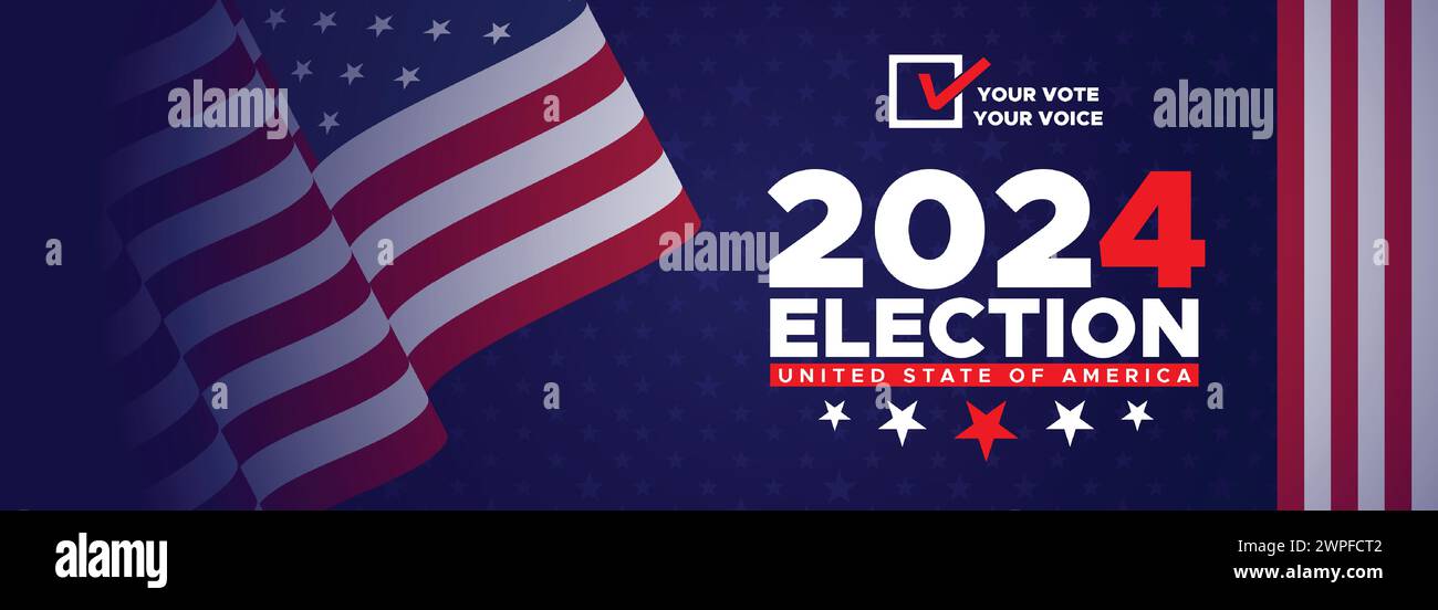 Presidential election day in the United States. Vote 2024. Election