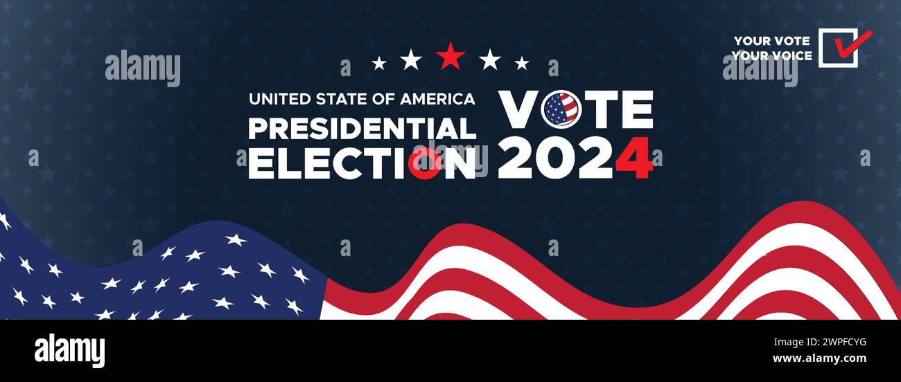 Presidential election day in the United States. Vote 2024. Election