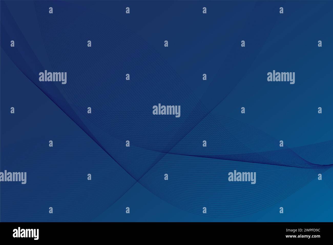 Dark abstract background with blue wave. Moving lines design element ...