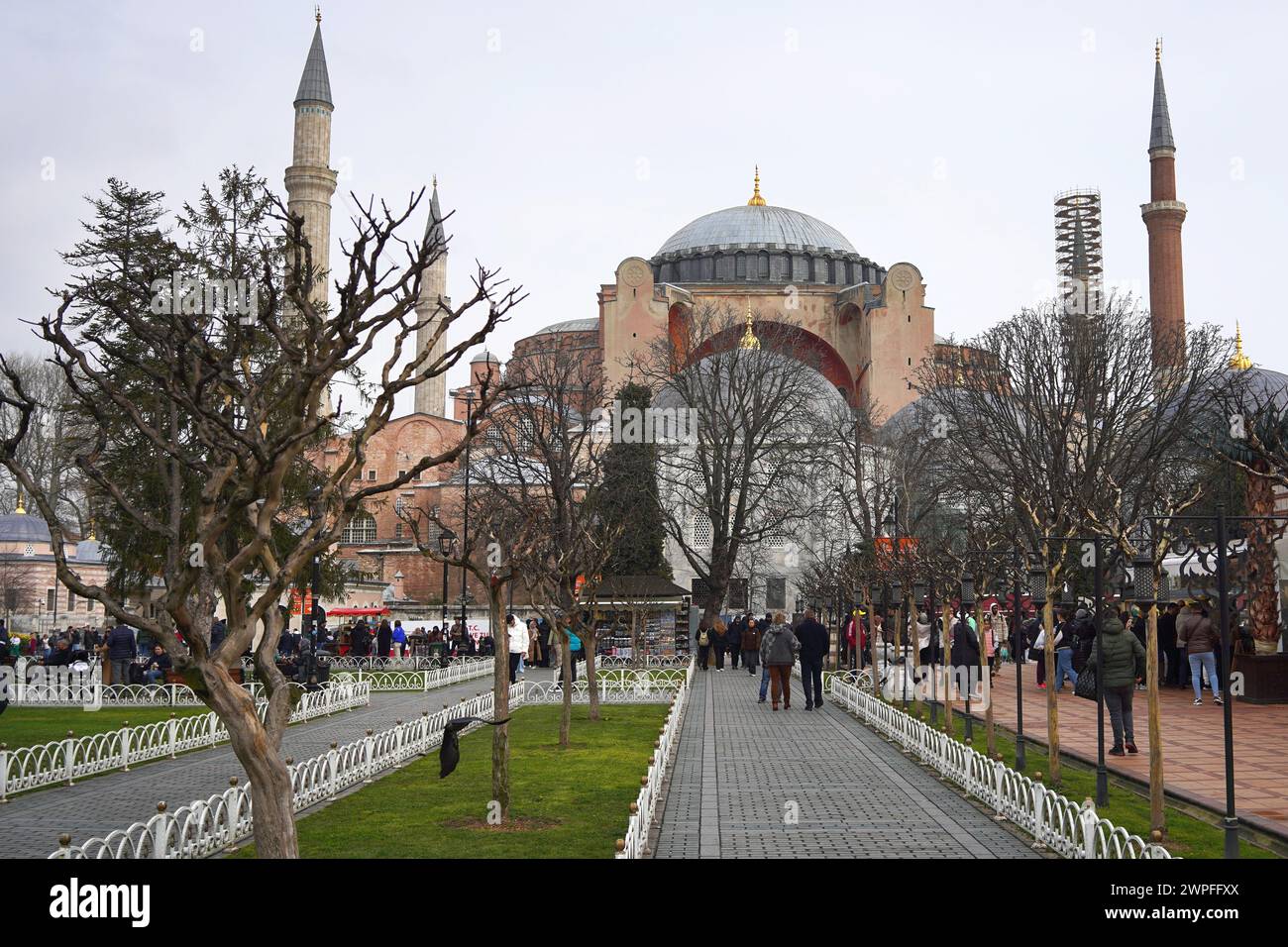 The beautiful and magnificent Hagia Sofia, Sultanamet, Istanbul, Turkey Stock Photo