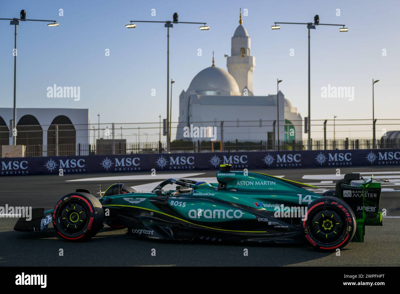 Jeddah, Saudi Arabia. 7th March 2024. Fernando Alonso of Aston Martin