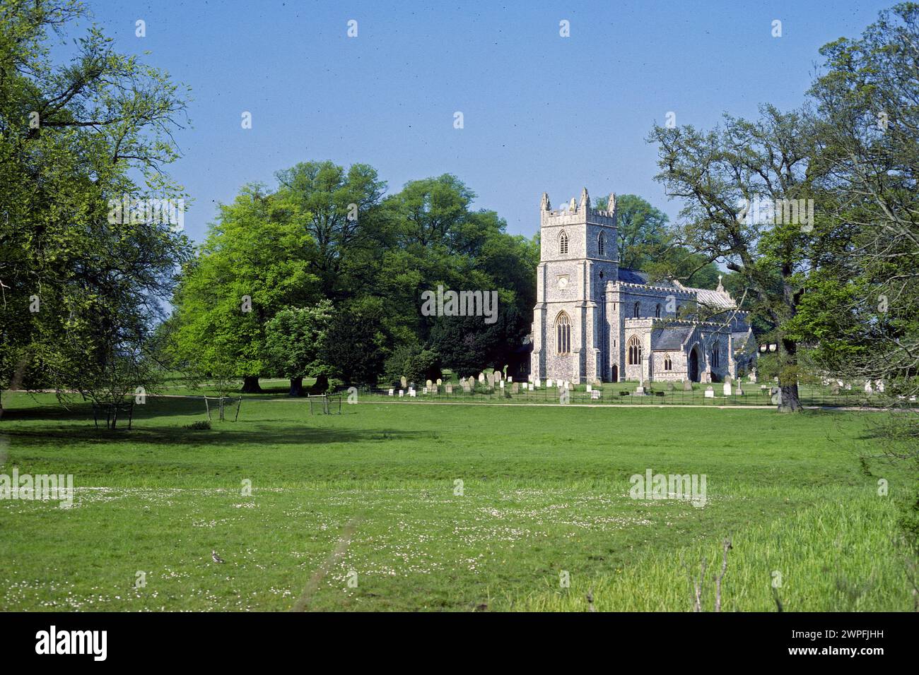 St Mary's Church in 1978, East Raynham, Norfolk Stock Photo Alamy