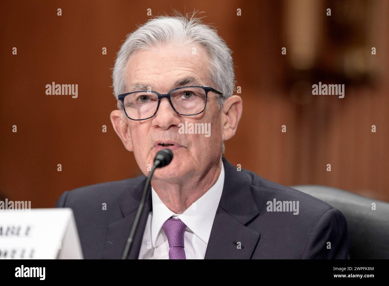Federal Reserve Chairman Jerome Powell testifies before the Senate ...