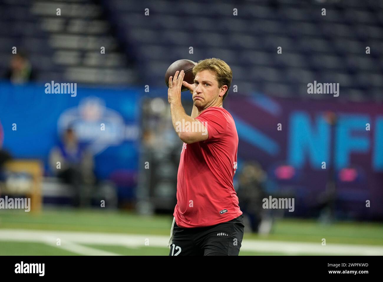 Brigham Young Quarterback Kedon Slovis Runs A Drill At The NFL Football ...