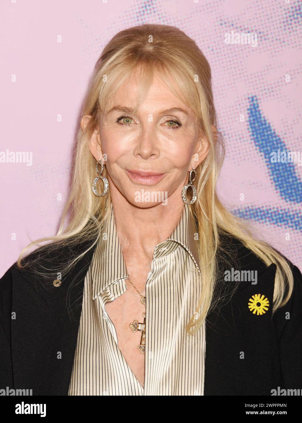 WEST HOLLYWOOD, CALIFORNIA - MARCH 06: Trudie Styler attends the 2024 Green Carpet Fashion Awards at 1 Hotel West Hollywood on March 06, 2024 in West Stock Photo