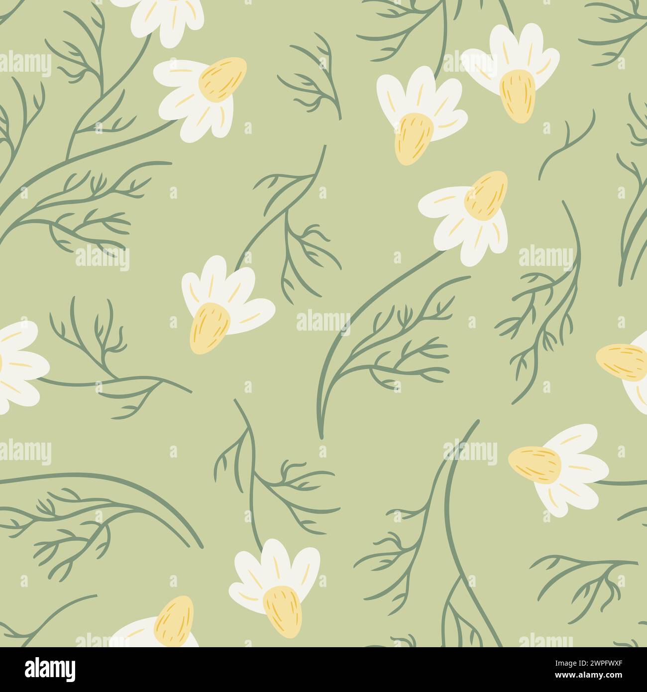 Seamless pattern with daisy flower, small white flower and green leaves. Cute floral pastoral print. Boho, rustic style. For wallpaper, fabric, wrappi Stock Vector Image & Art - Alamy seamless-pattern-with-daisy-flower-small-white-flower-and-green-leaves-cute-floral-pastoral-print-boho-rustic-style-for-wallpaper-fabric-wrappi-stock-vector-image-art-alamy