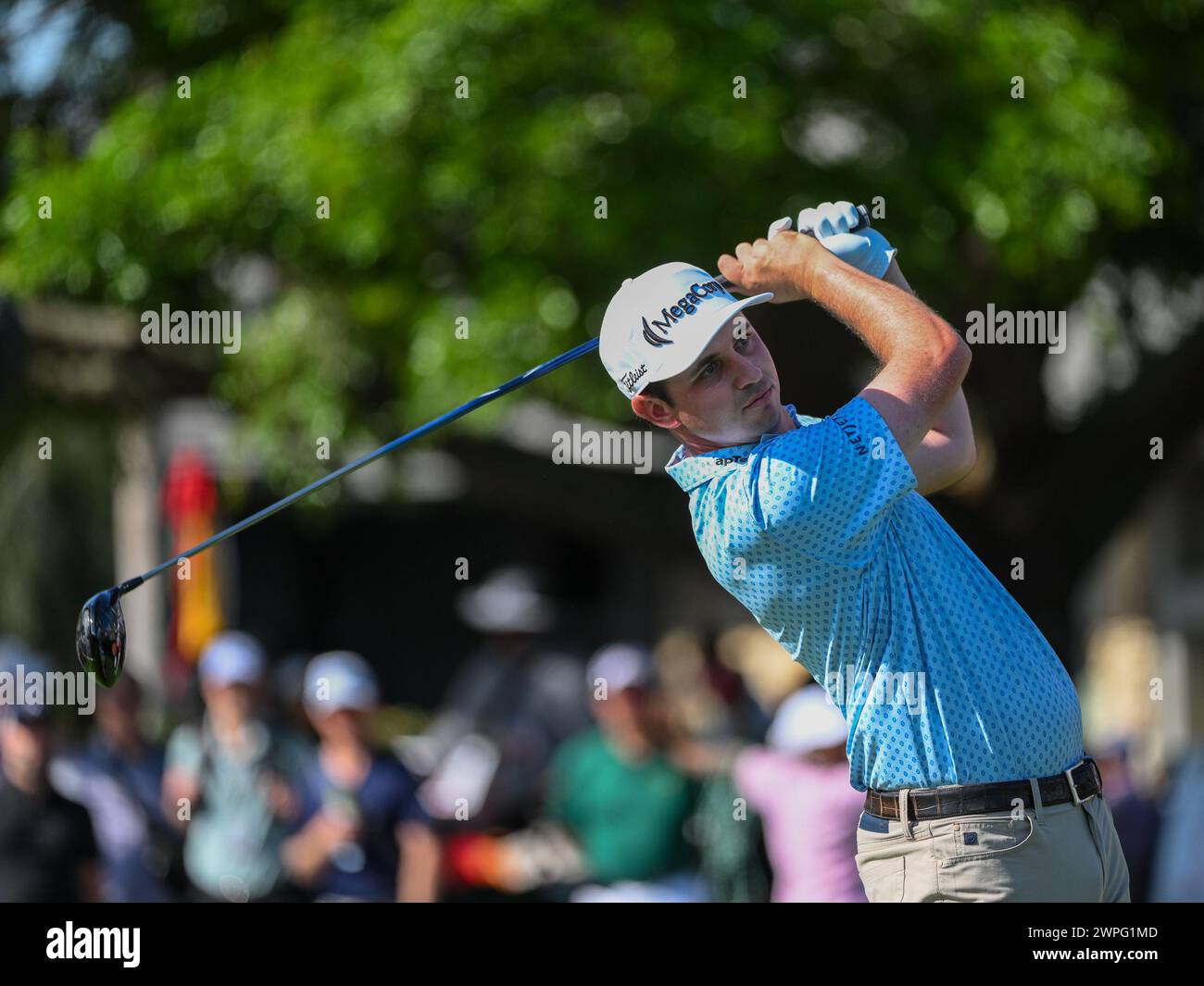 March 7, 2024 J.T. Poston on the 1st tee during first round of the