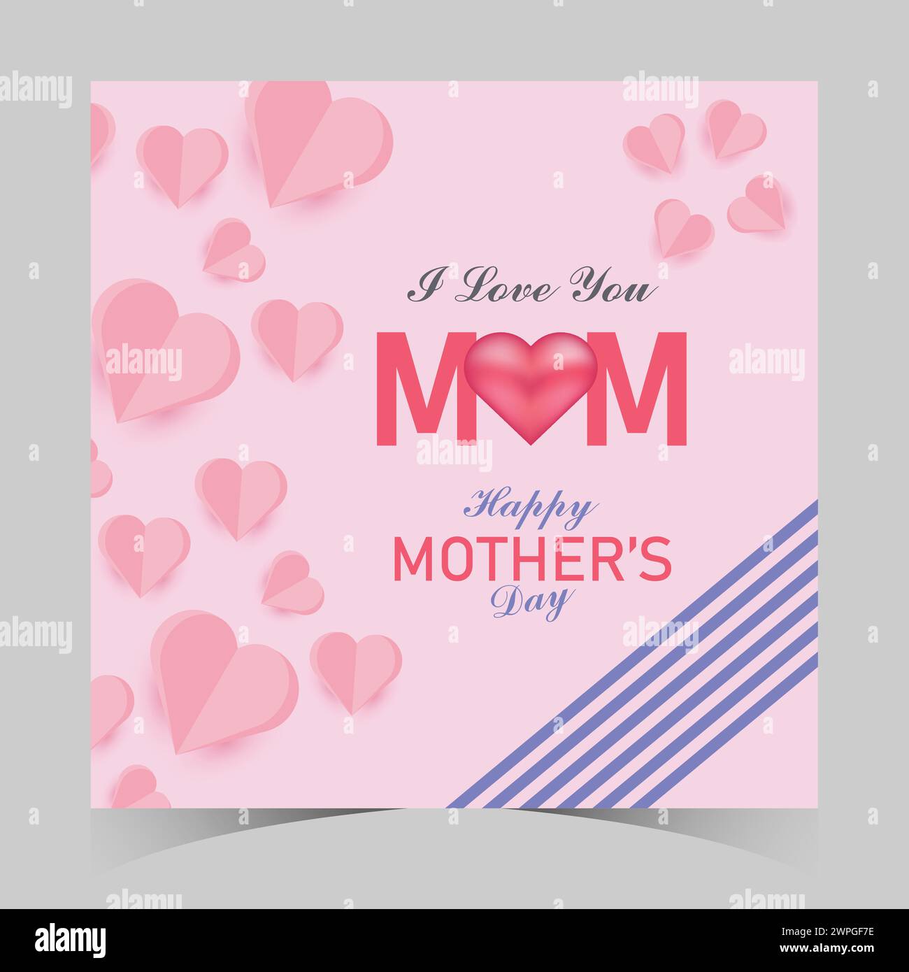 Happy Mother's Day web banner and social media post template. Mom Day ...