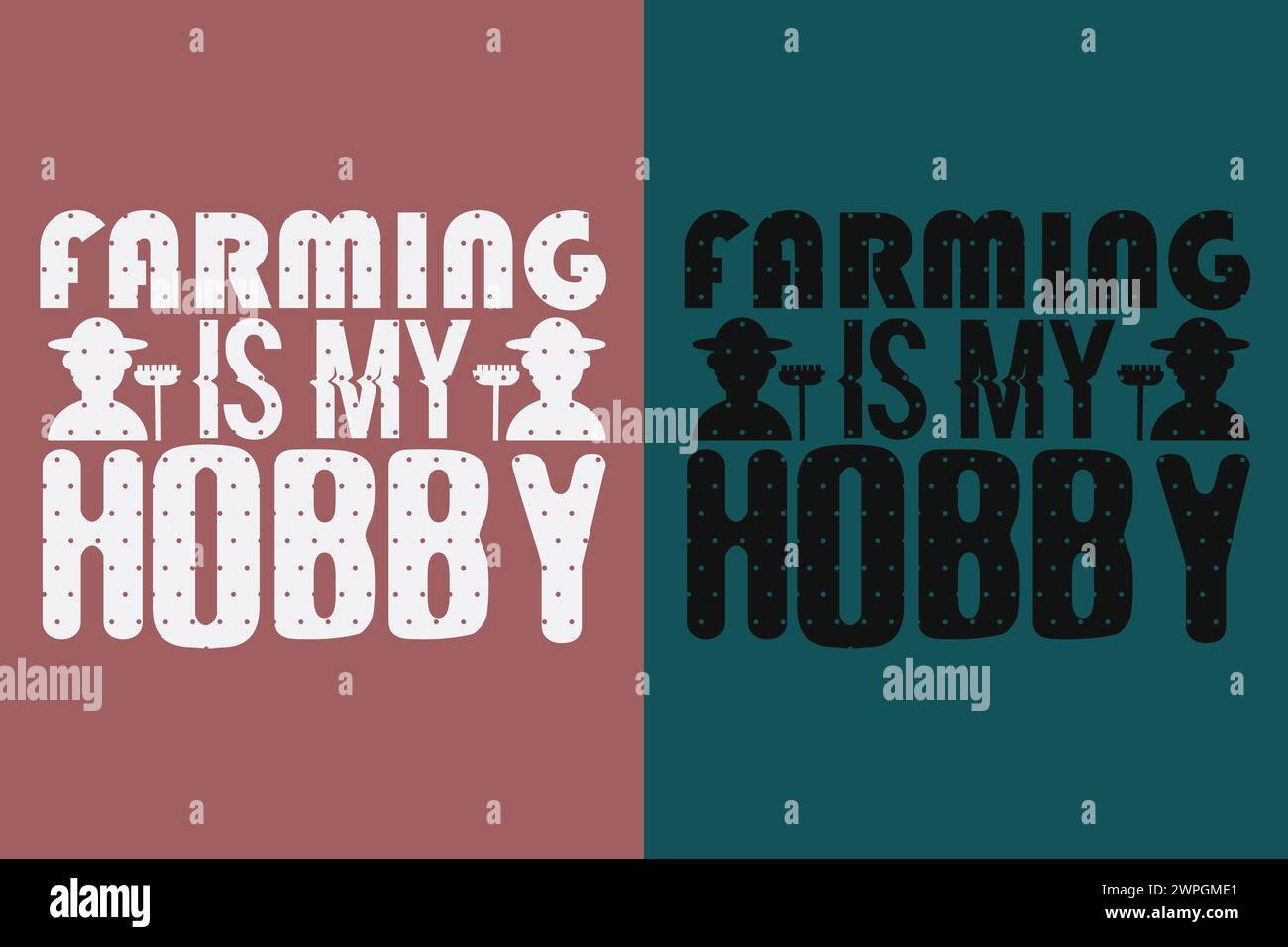 Farming Is My Hobby, Farmer T-Shirt, Farming Shirt, Farm Shirt, Farm Life T-Shirt, Farm Animals Shirt, Farming Stock Vector