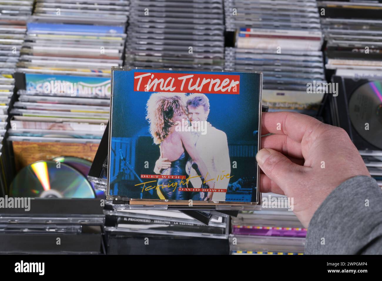 CD Single: Tina Turner - Tonight (Live) Stock Photo