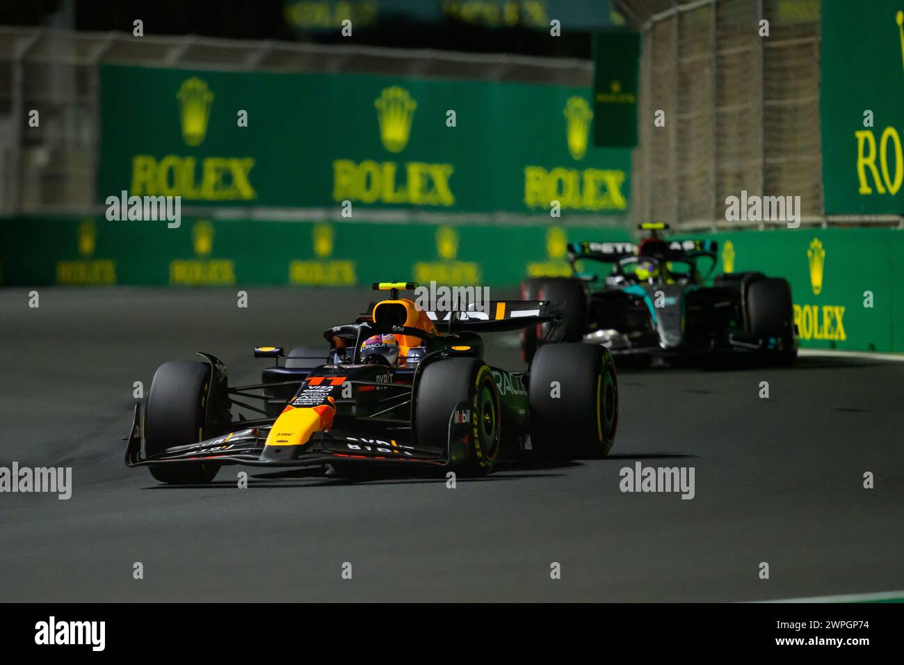 Jeddah, Saudi Arabia. 7th March 2024. Sergio Perez of Oracle Red Bull
