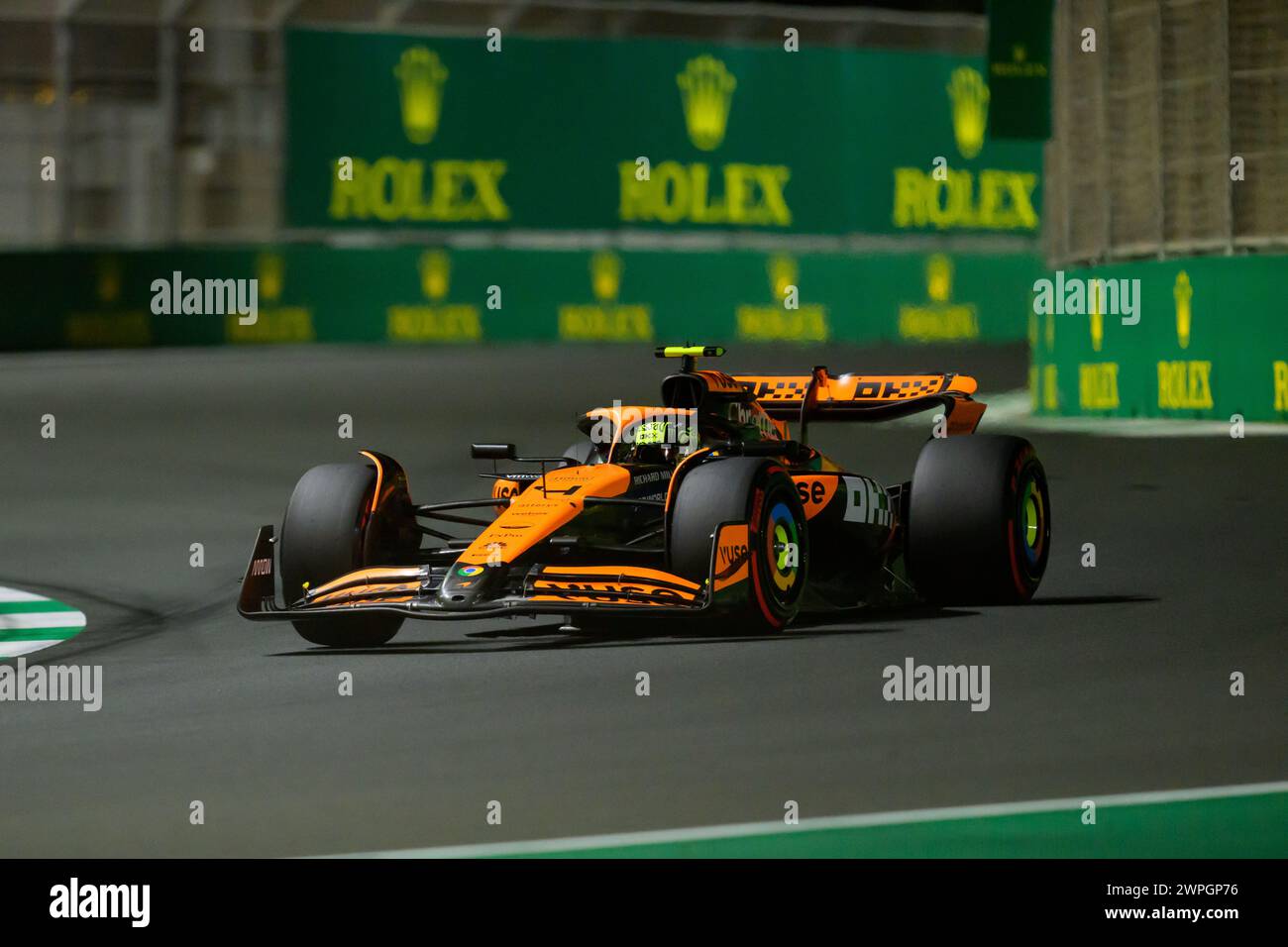 Jeddah, Saudi Arabia. 7th March 2024. Lando Norris of Mclaren Formula 1