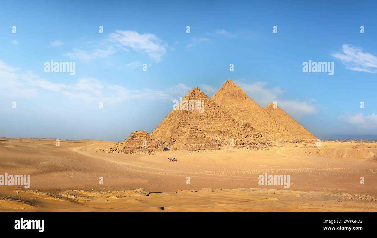 The Pyramids, Giza, Cairo, Egypt. Stock Photo