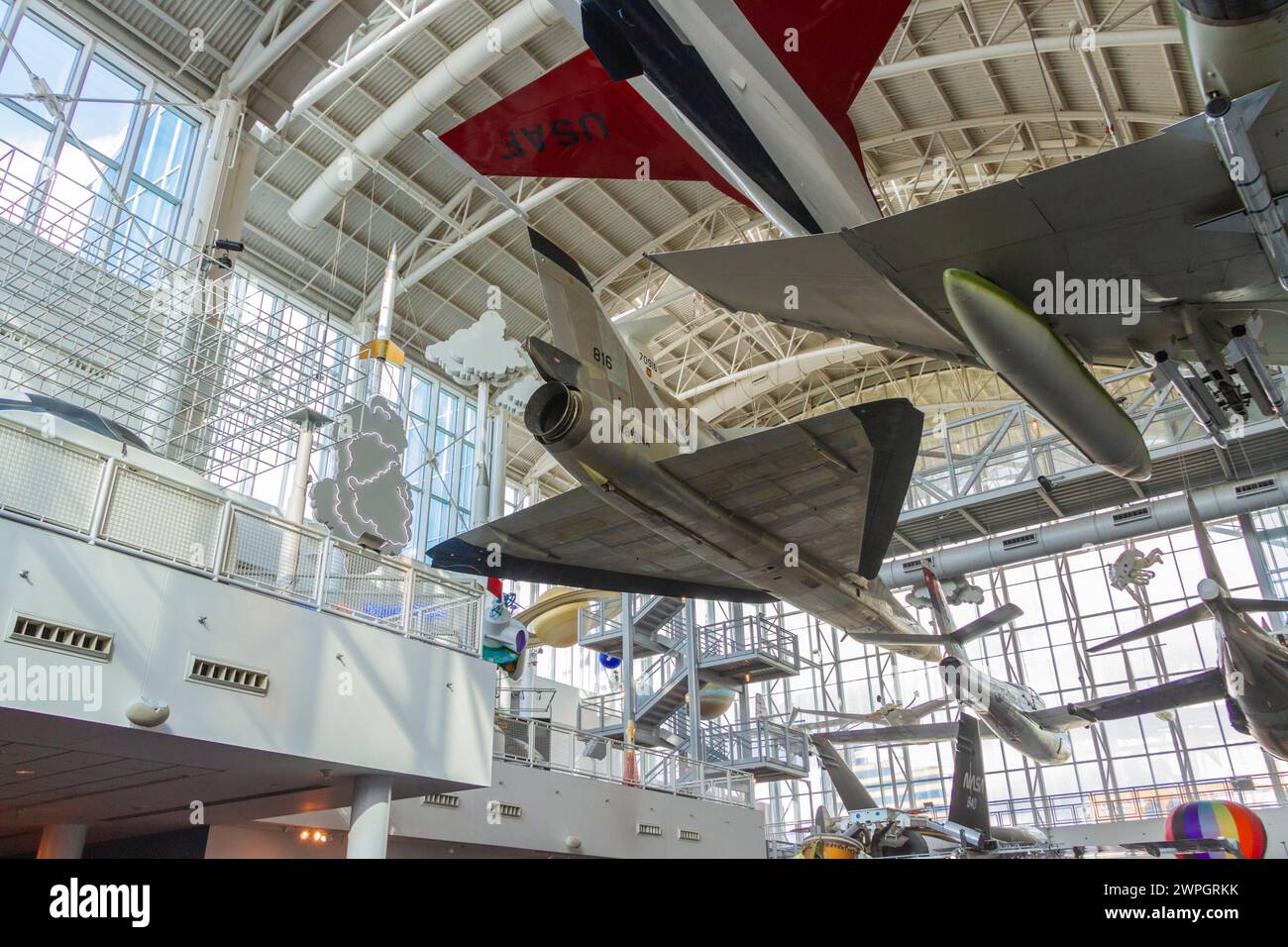 The Virginia Air and Space center Museum in Hampton Roads, Virginia. Stock Photo
