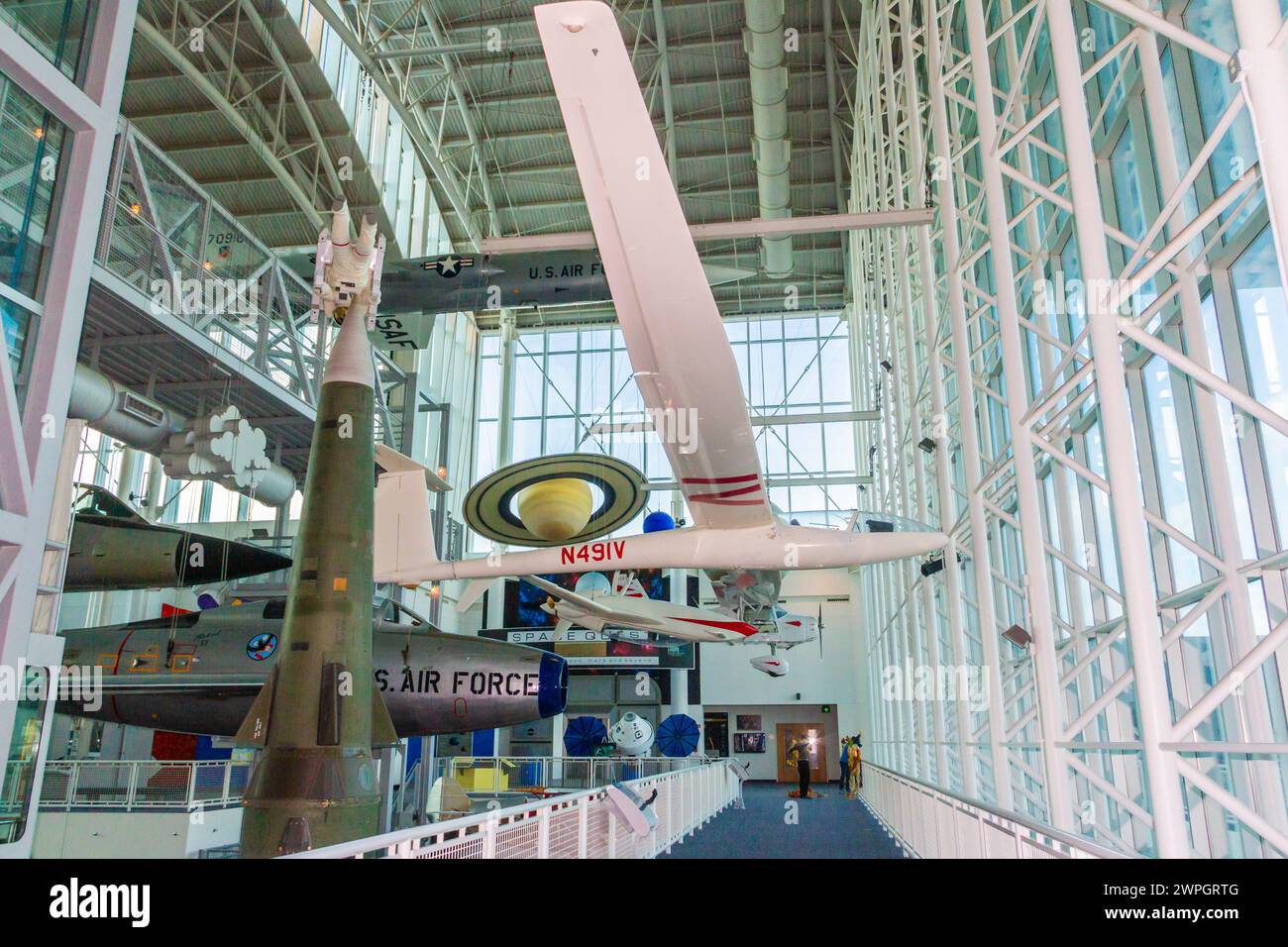 The Virginia Air and Space center Museum in Hampton Roads, Virginia. Stock Photo